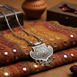 Statement oxidised silver jewellery for women handcrafted by The Ethnic Loop