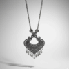 Handcrafted oxidised silver crescent necklace – The Ethnic Loop
