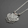 Handcrafted oxidised silver statement necklace for women – The Ethnic Loop